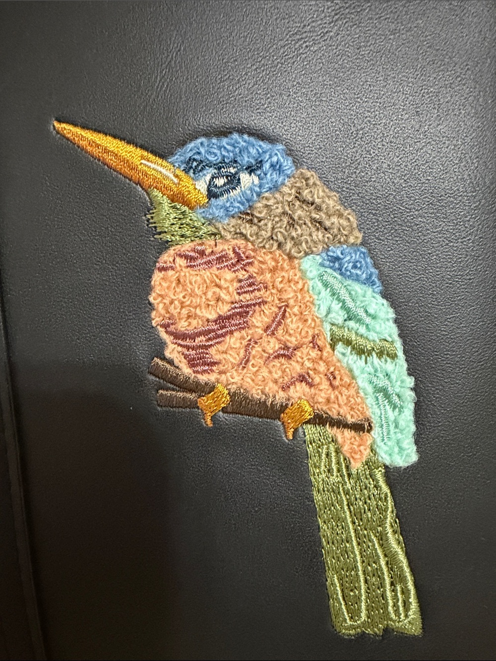 Elle & Jae Gypset Vegan Leather Backpack with Colorful Bird Embroidery - Picture 3 of 12
